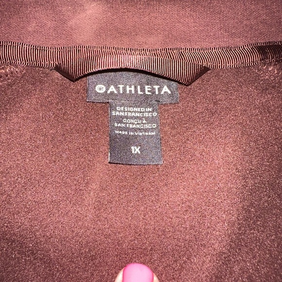 Athleta Triumph Brown Full-Zip Hoodie - Picture 5 of 6